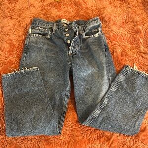 Agolde Blue Boyfriend Jeans Relaxed Fit